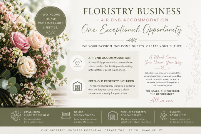 Airbnb Accommodation & Floristry Business for Sale Adelaide