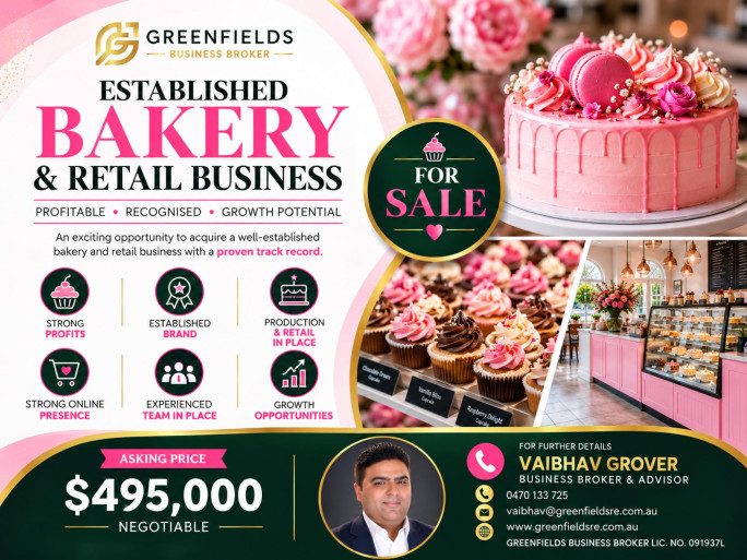 Established Bakery & Retail Business for Sale Melbourne 