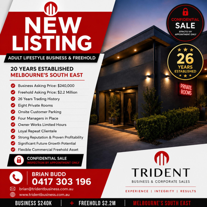 Adult Lifestyle  Business for Sale Melbourne 