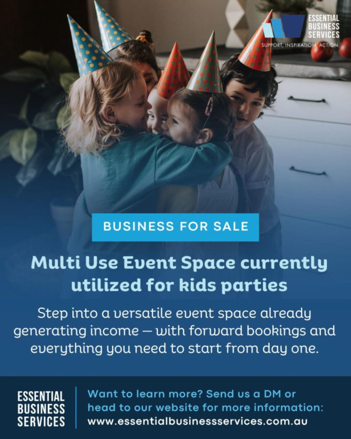 Event Space Business for Sale Melbourne