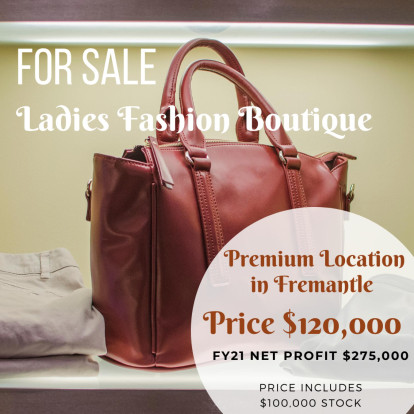 Ladies Fashion Boutique Business for Sale Fremantle Perth