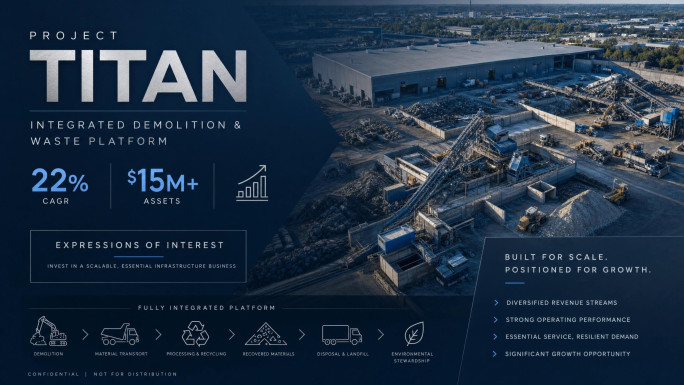 Demolition & Waste Processing Business for Sale Sydney